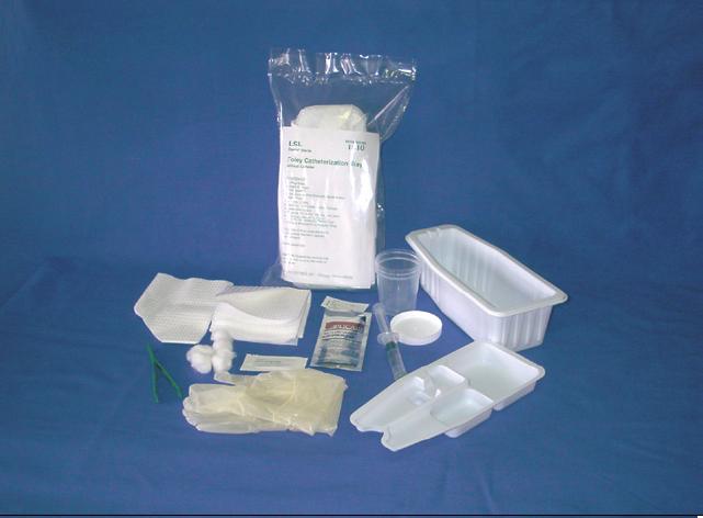 Sterile Premium Foley Catheterization Tray without Catheter, for 10cc Balloon Catheters