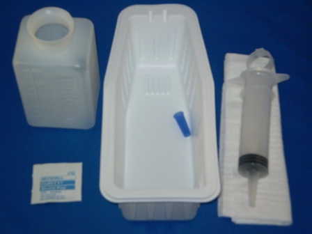 Sterile Standard Piston Irrigation Tray 