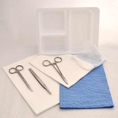 Sterile, Laceration Tray, Lidded
